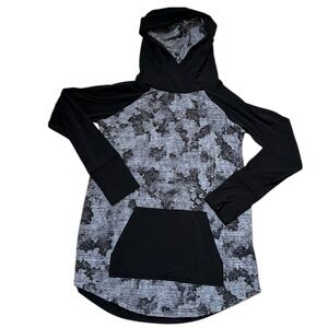 Women’s LuLaRoe Marshmallow Fabric Acid Wash Amber Hoodie Size Small